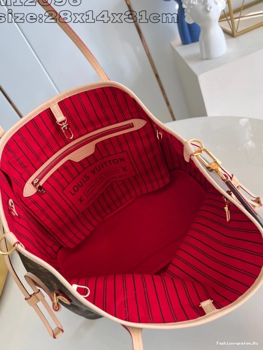 FS CHEAP Neverfull Louis Out Bandoulière MM-31*28*14cm Vuitton Inside 0720
